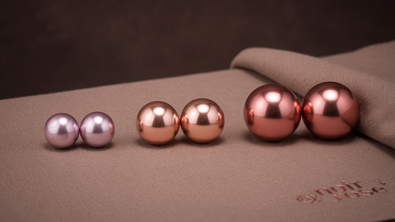 Sphere sets arranged by size on warm linen for comparison